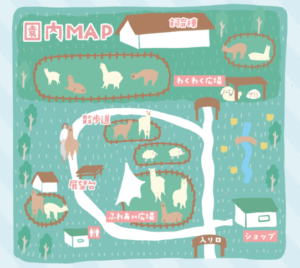 アルパカ牧場MAP